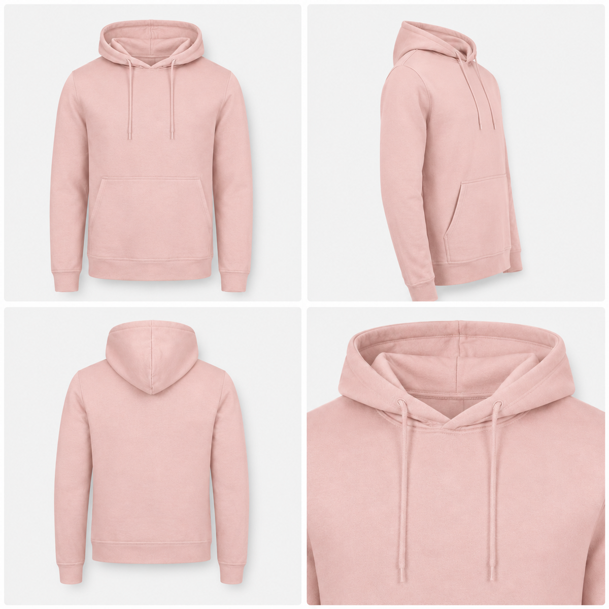 Sweat à capuche Rose pâle MWRP (3 Cordons OFFERTS)