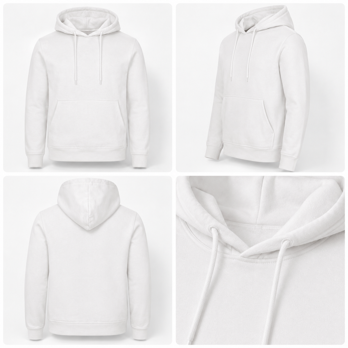 Sweat à capuche Blanc cassé MWBC (3 Cordons OFFERTS)
