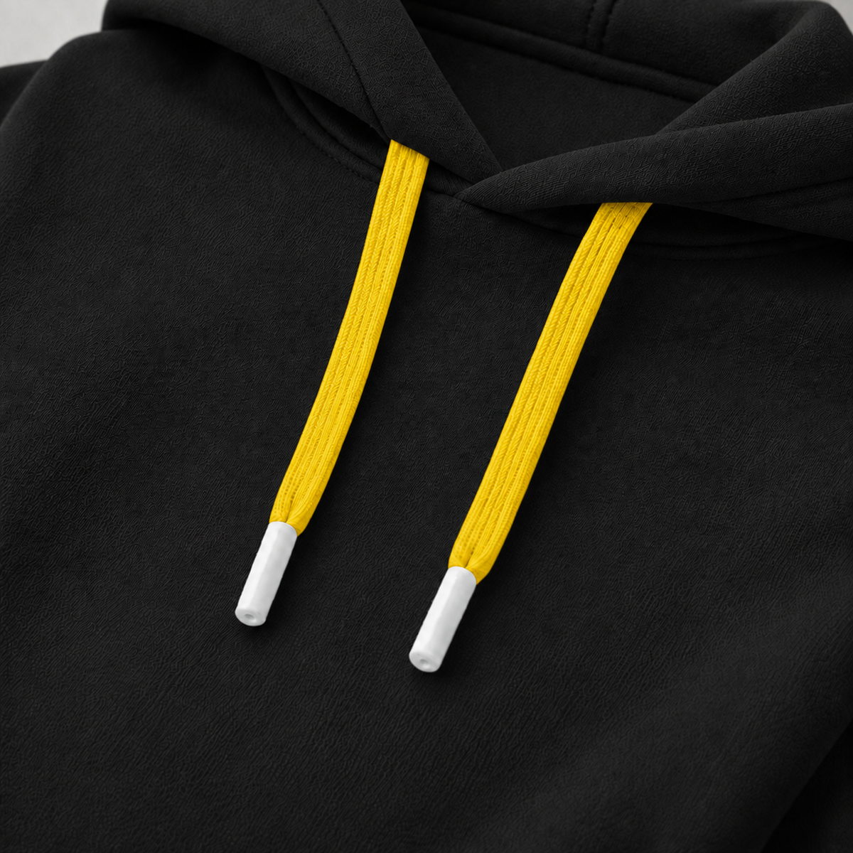 Sweat à capuche Noir MWNO (3 Cordons OFFERTS)
